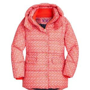 J Crew New Chateau puffer coat in Liberty Toutouayette Fabric